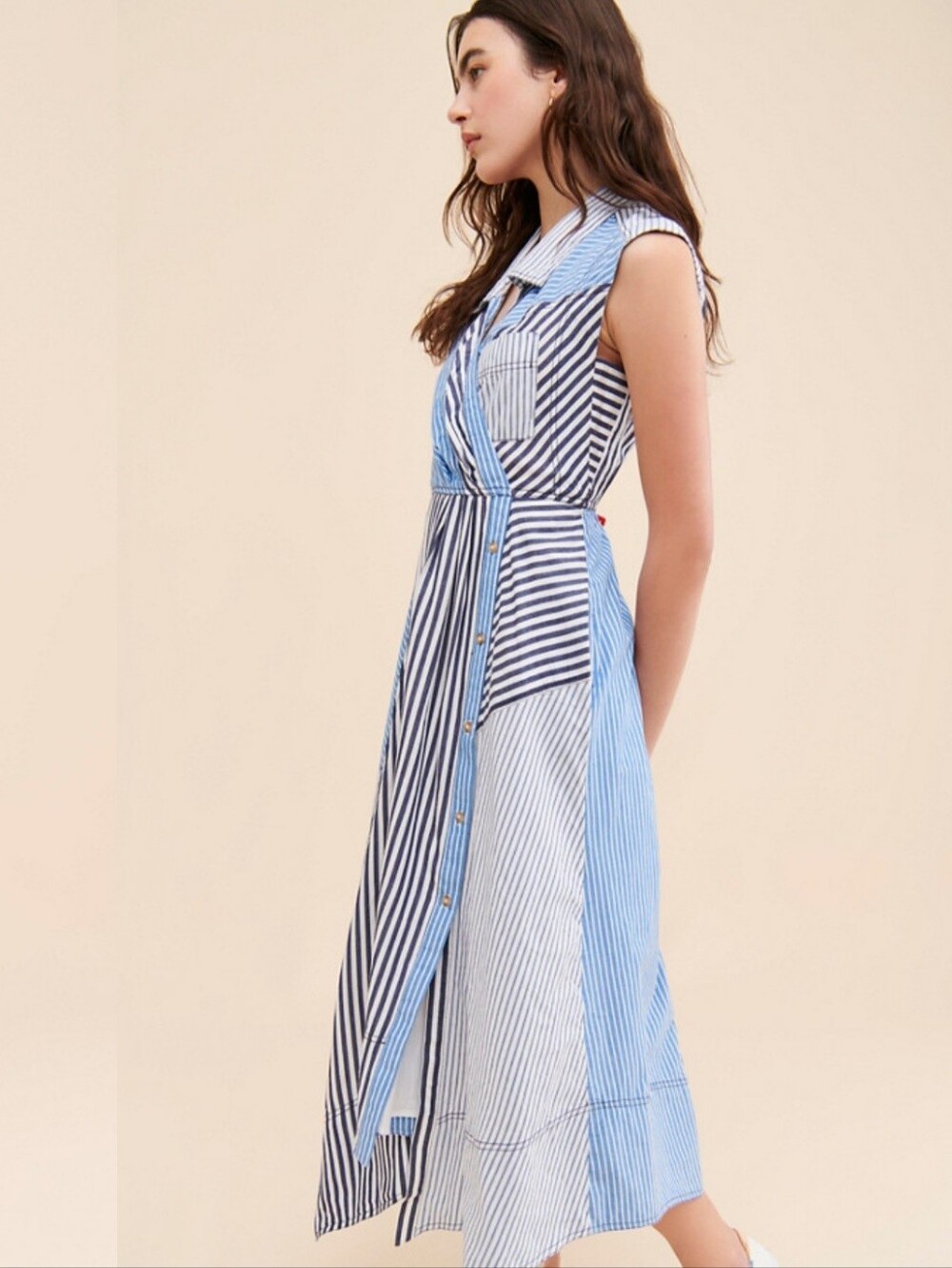 Pilcro Reworked Muscle Midi Dress - Picture 3 of 3